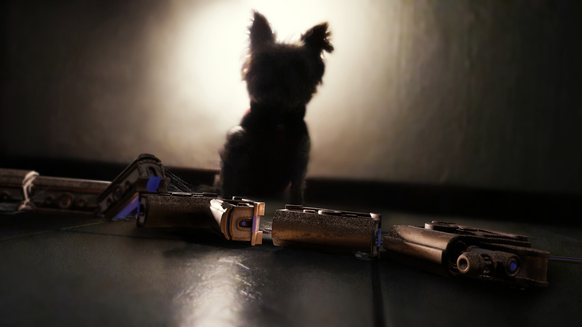 Composite of the destroyed Tiny Train