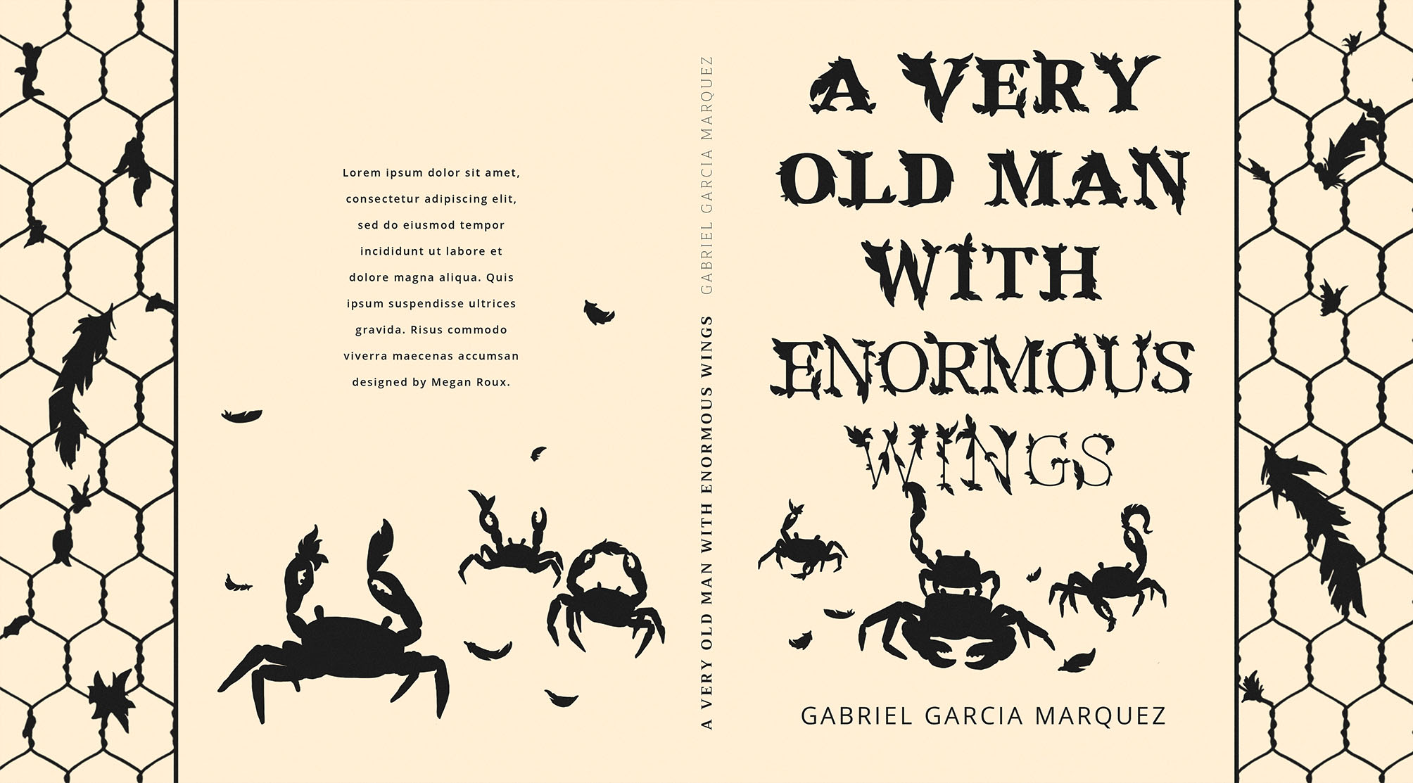 Book Jacket Design: A Very Old Man With Enormous Wings