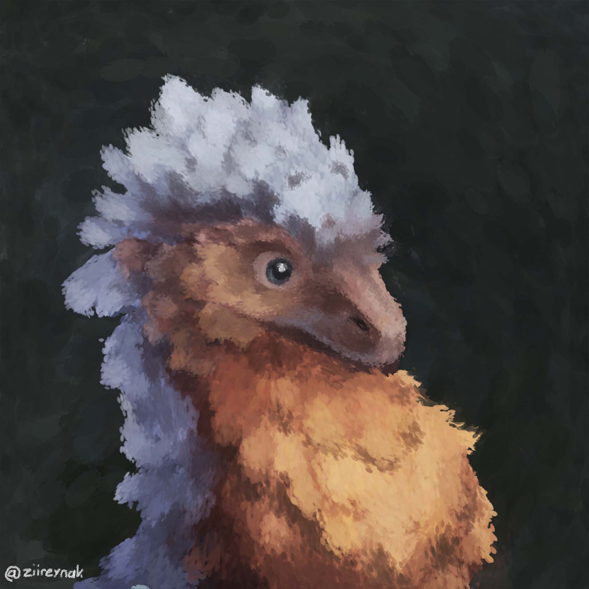 Fluffy Dino Portrait 02