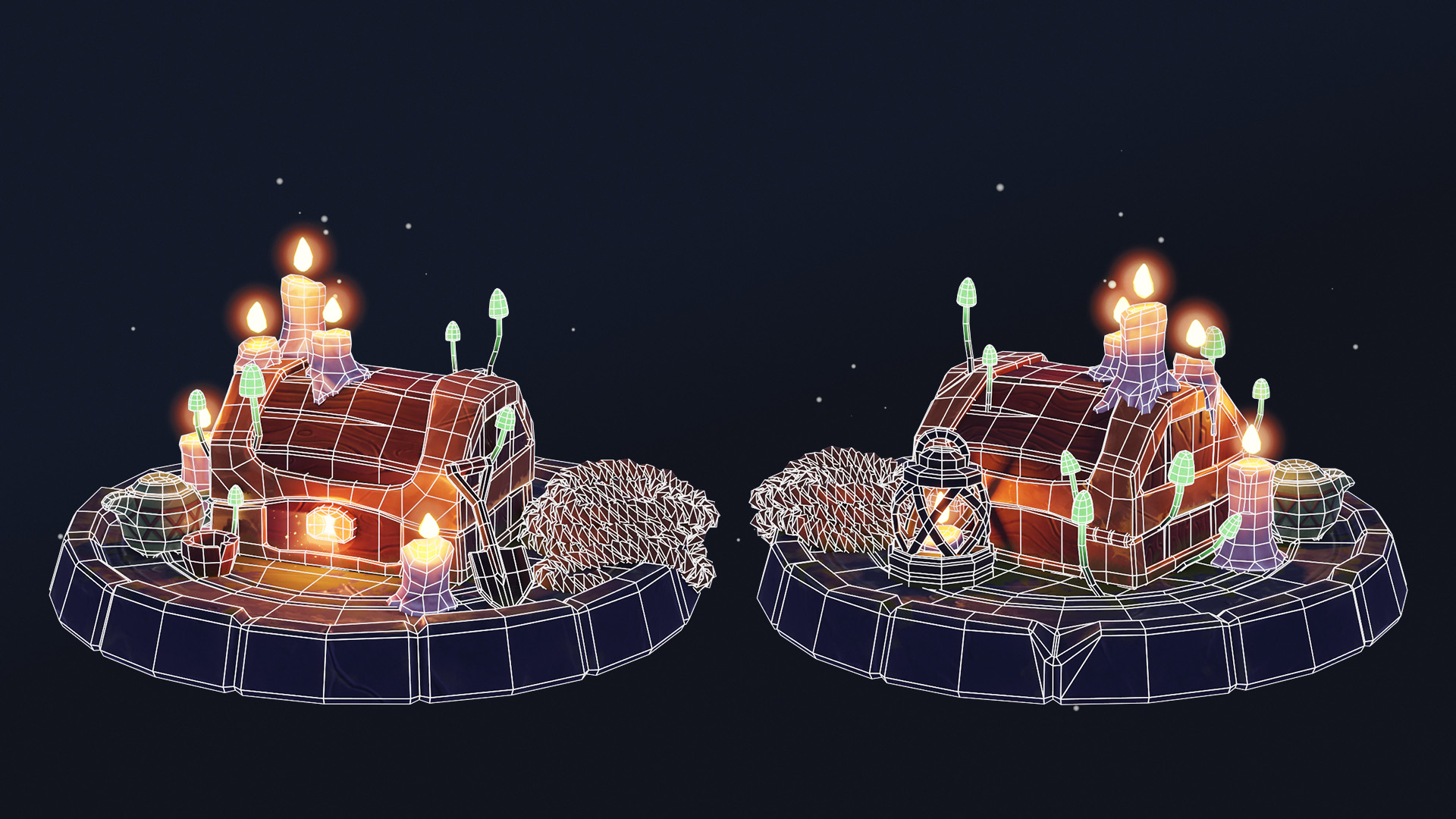 Huntsman's Treasure Wireframe