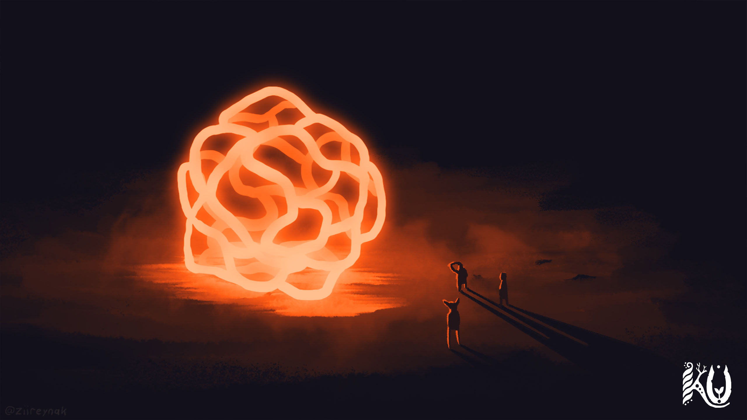 Ku Mood Painting: Darkness