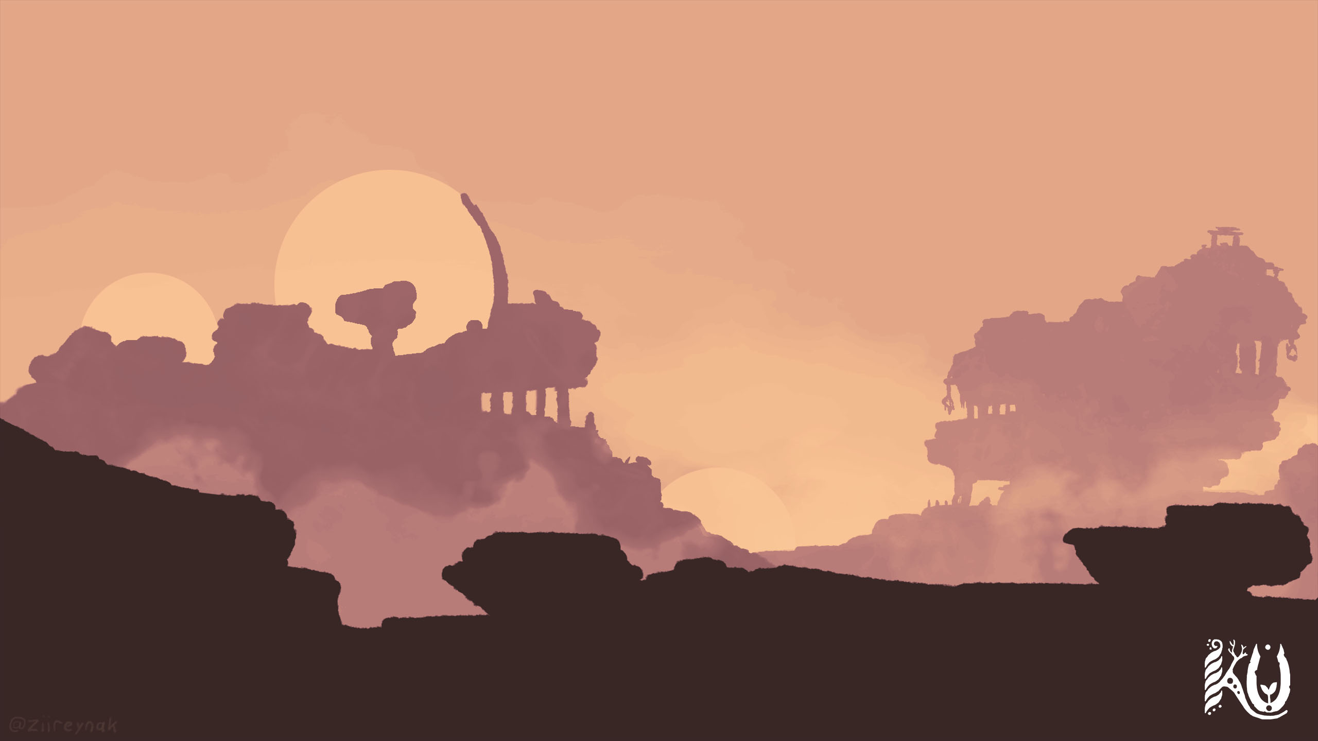 Ku Mood Painting: Desert