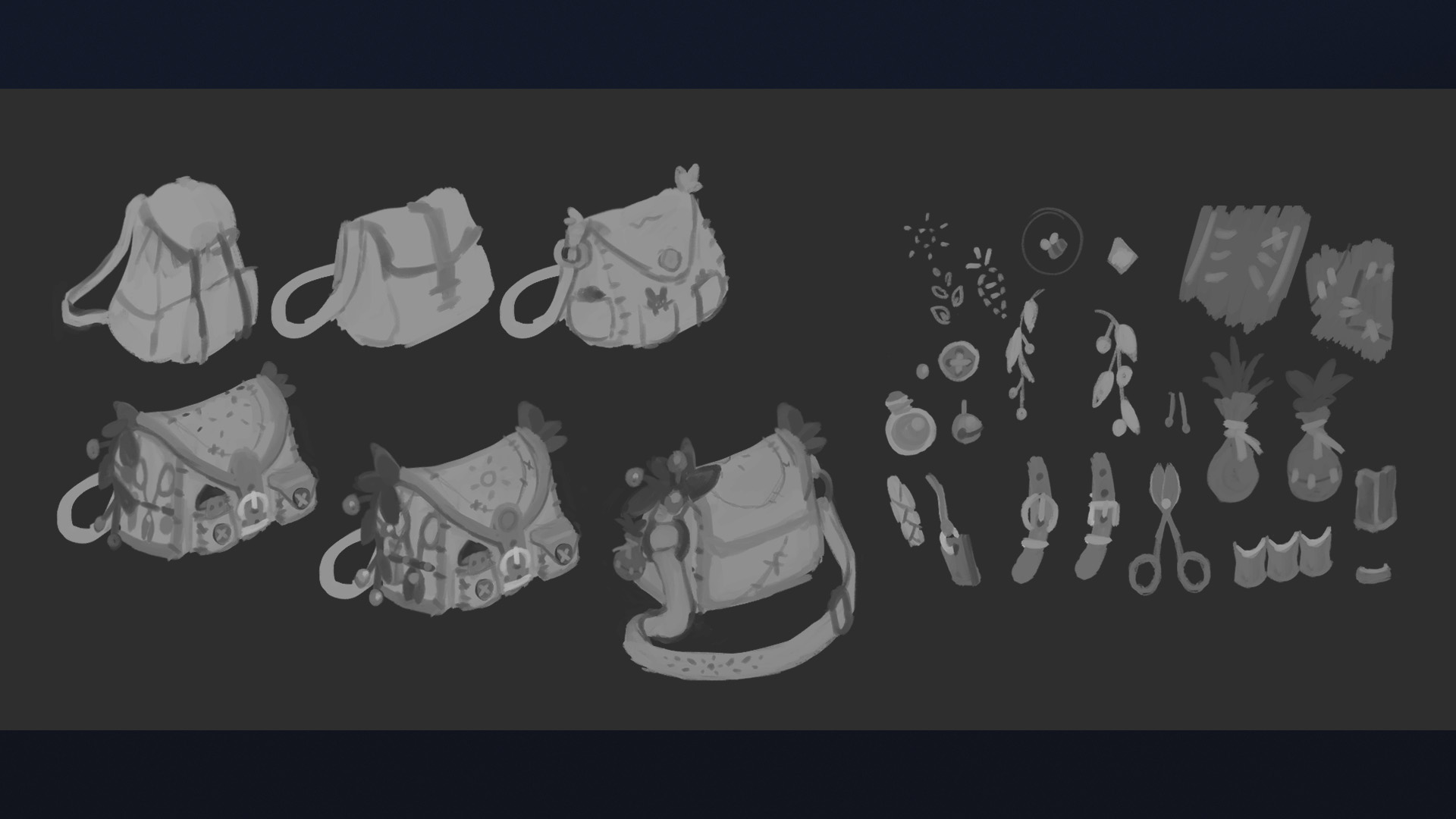 Satchel: Concept Sketches