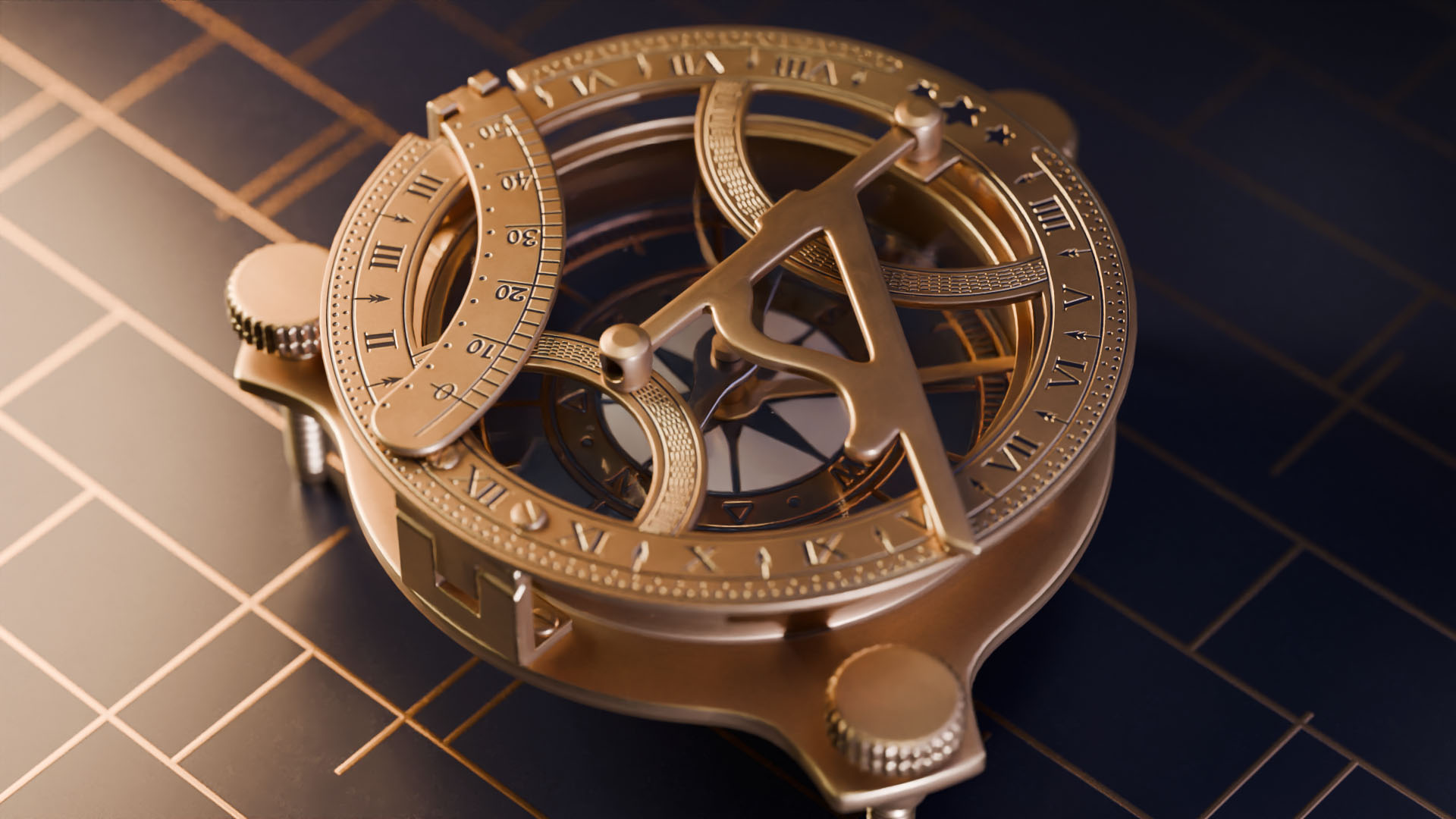 Sundial Compass Top View