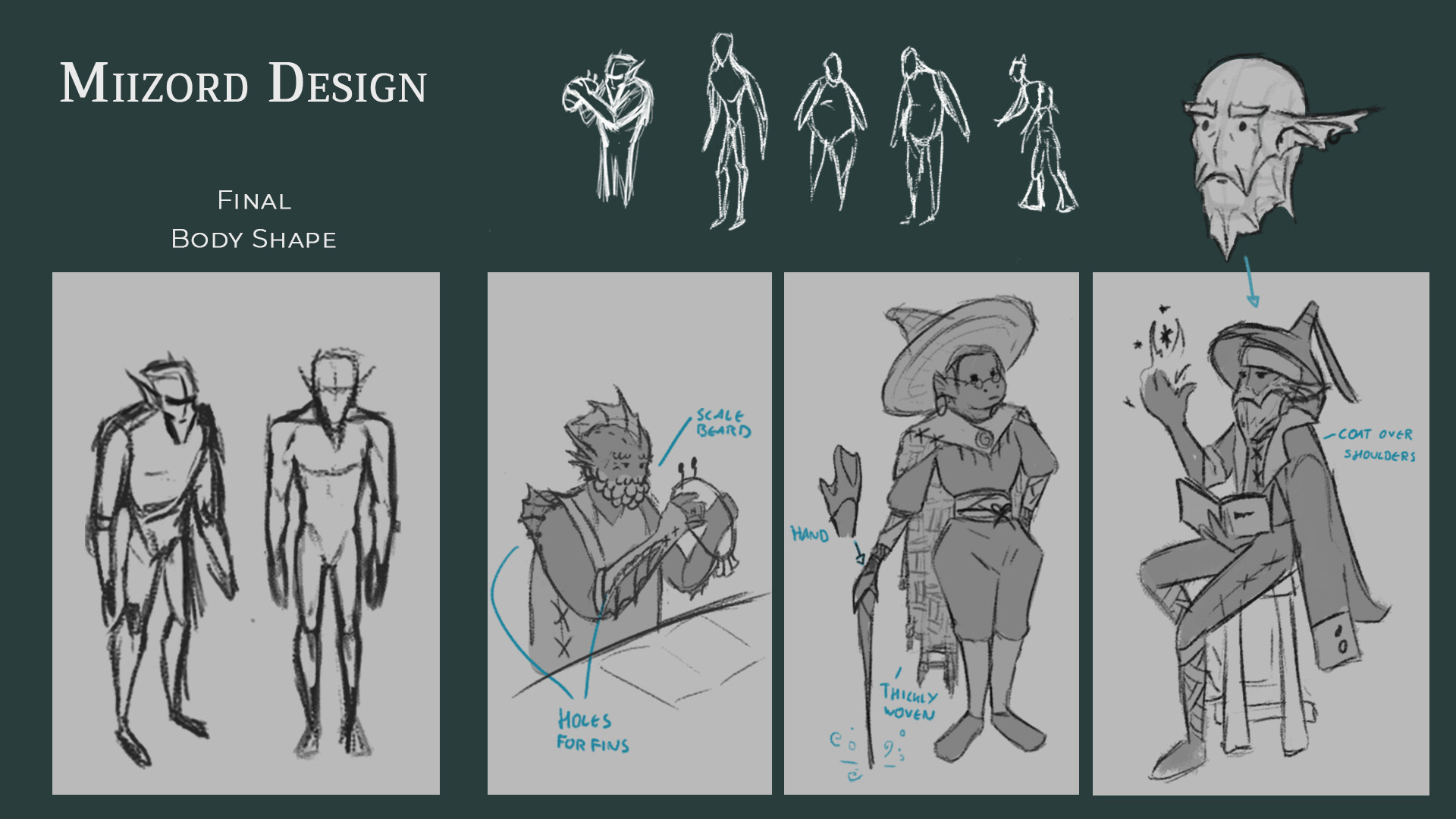 The Spell: Miizord Concept Sketches