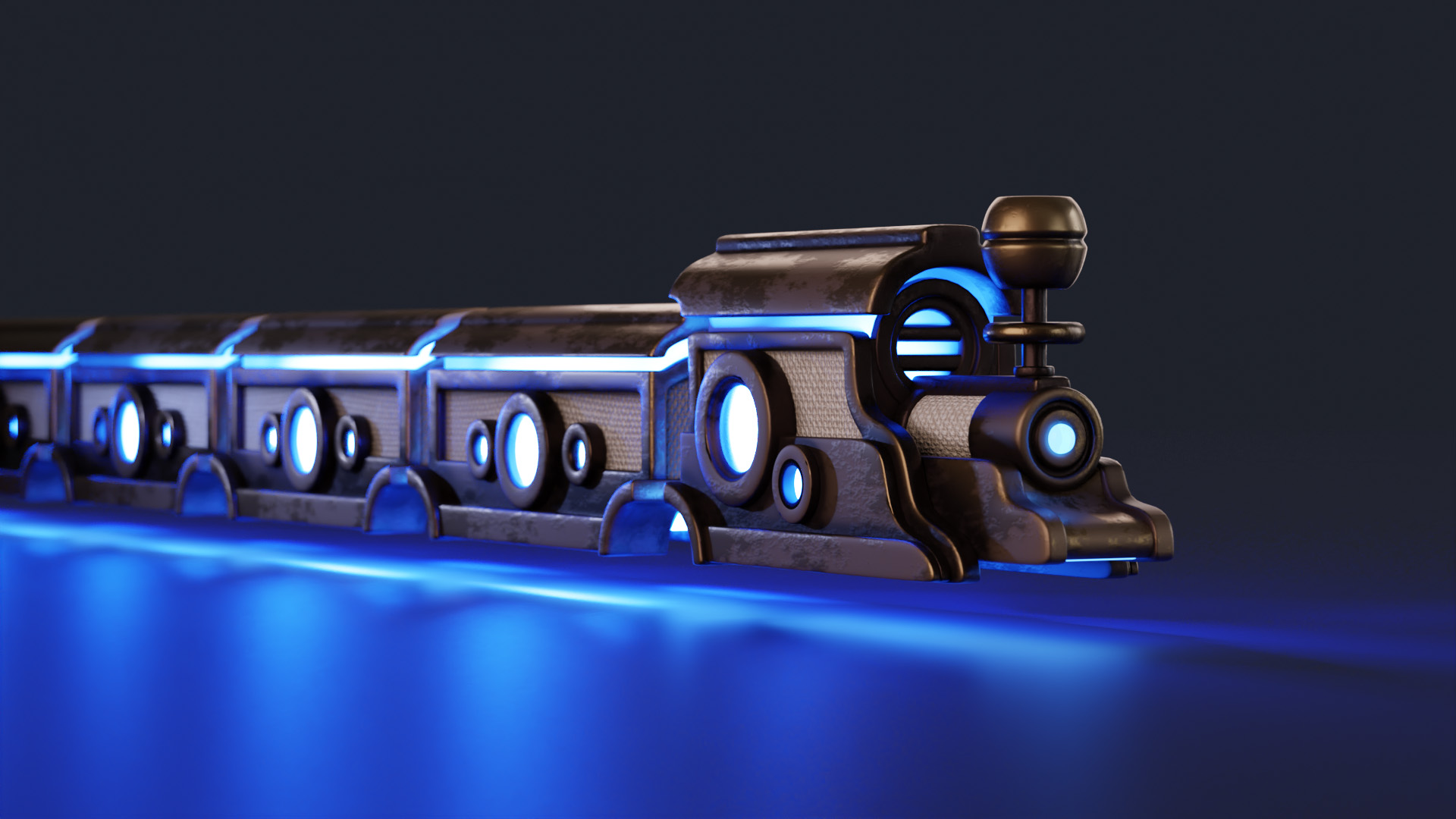 Tiny Train Front View Long